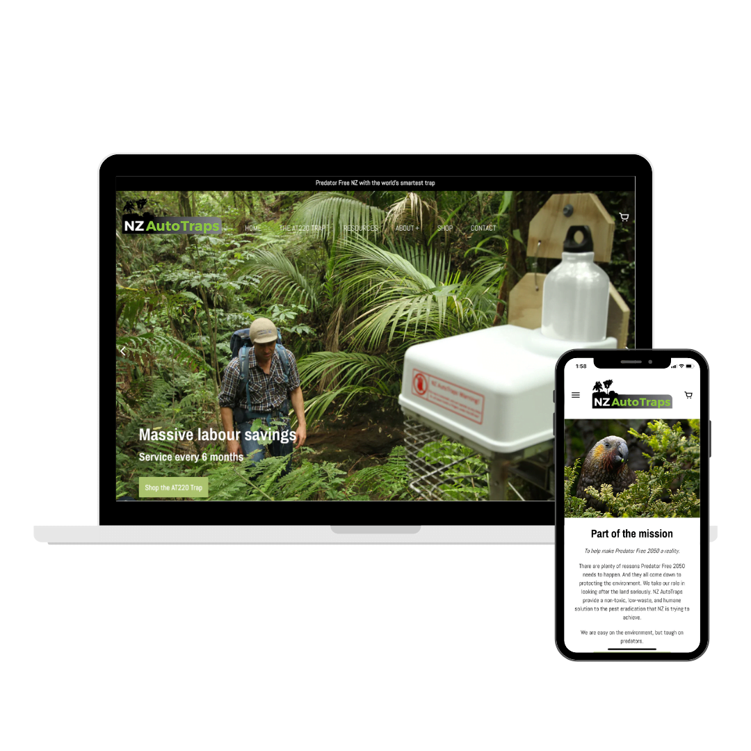 NZ AutoTraps website design by Grahn Creative