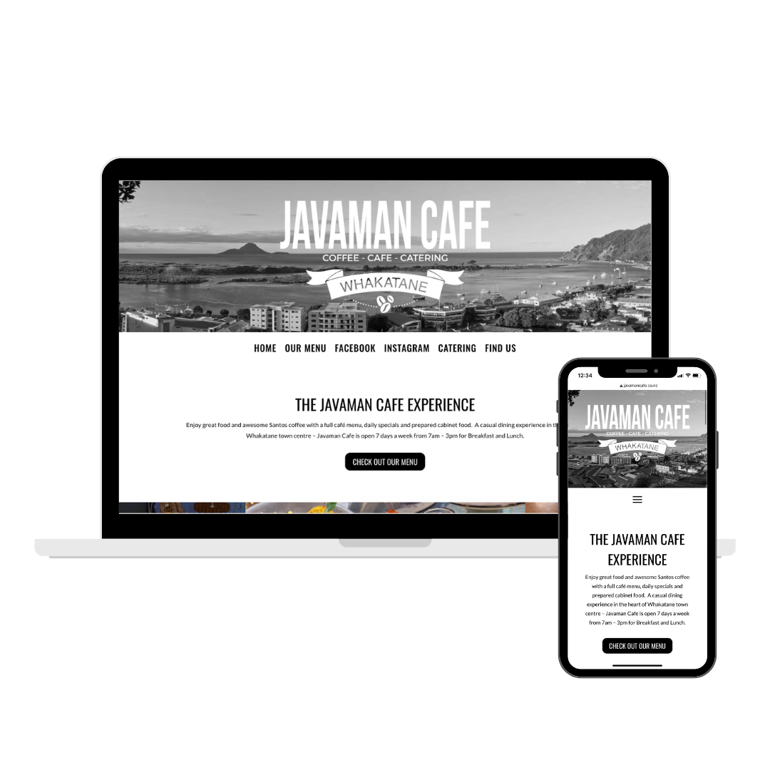 Javaman Website Design by Grahn Creative