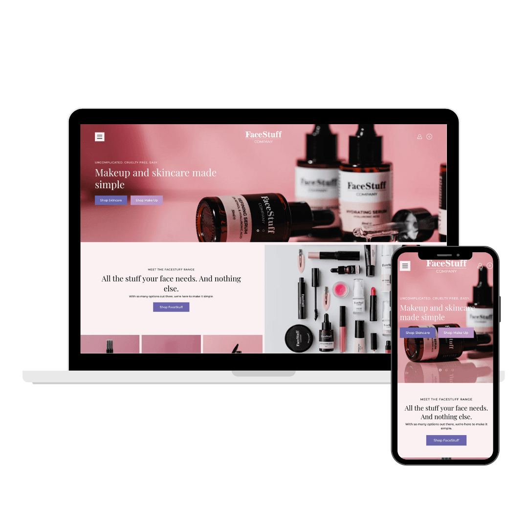 FaceStuff Shopify Website Redesign