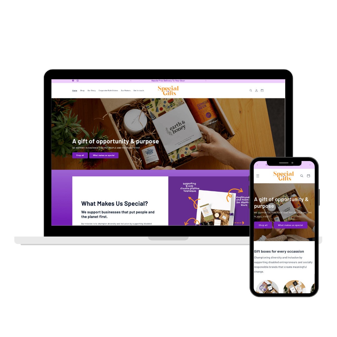 Special Gifts Shopify Website Design