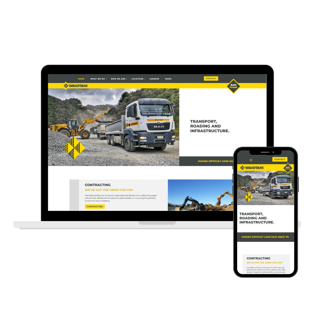 Waiotahi Contractors Website Design