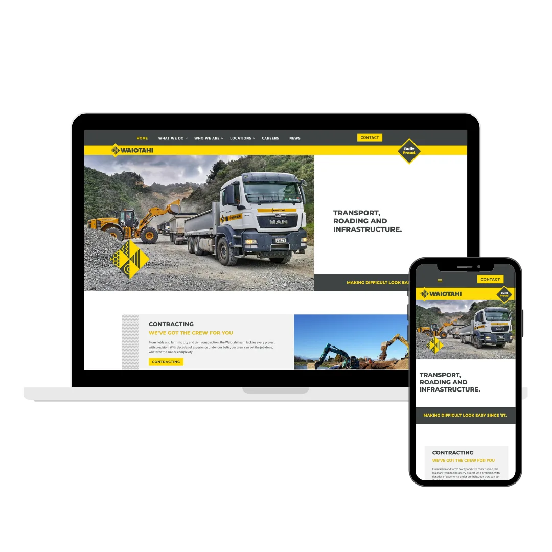 Waiotahi Contractors Website Design