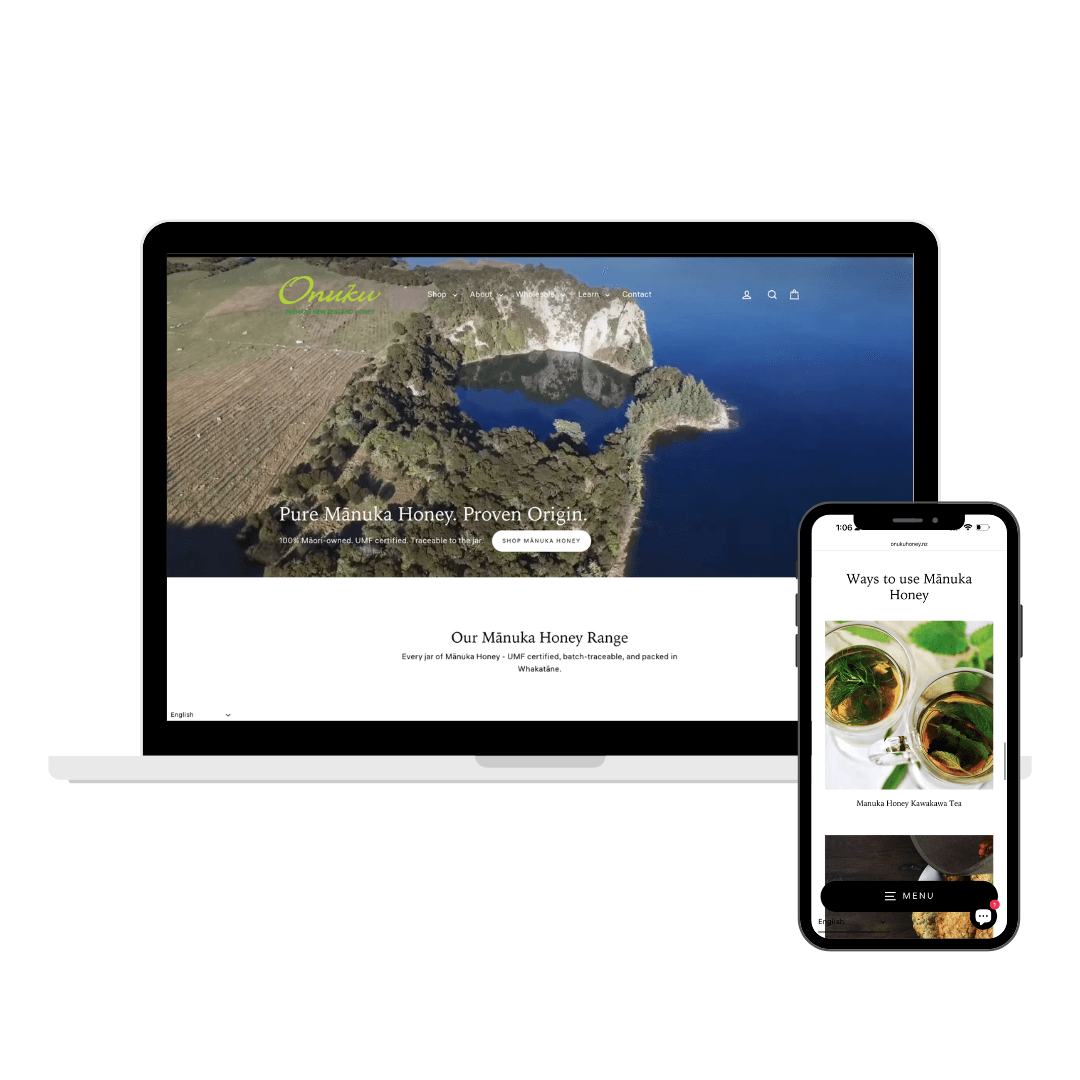 Shopify website design NZ Honey Producer